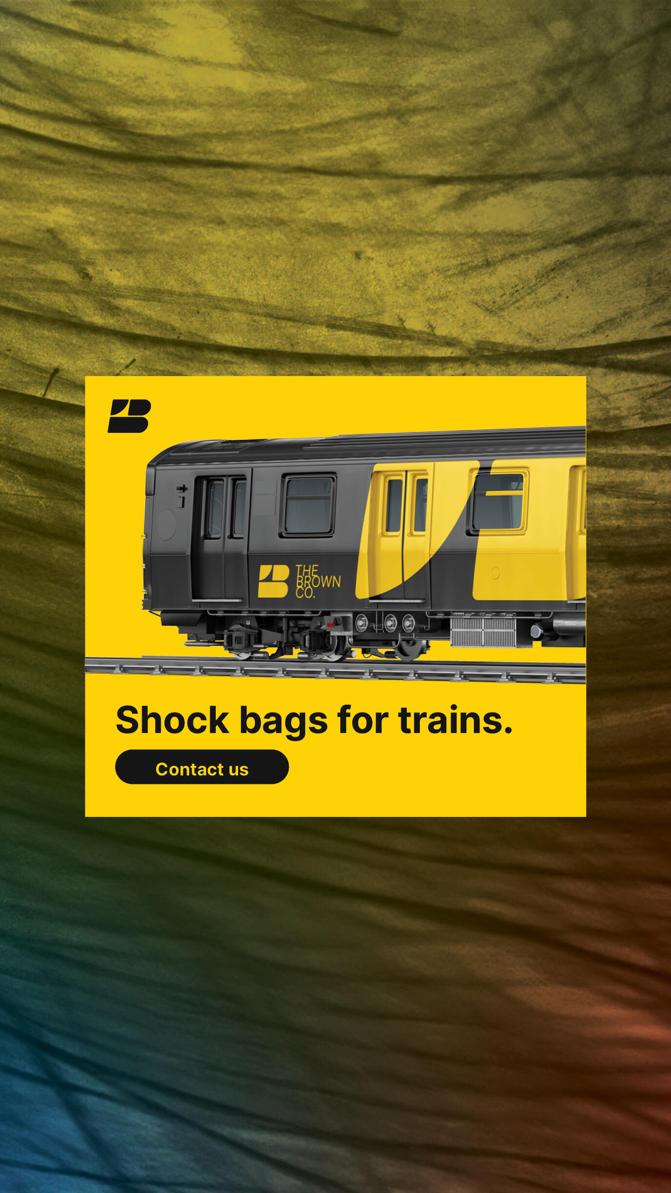 Shock bags for trains ad campaign.